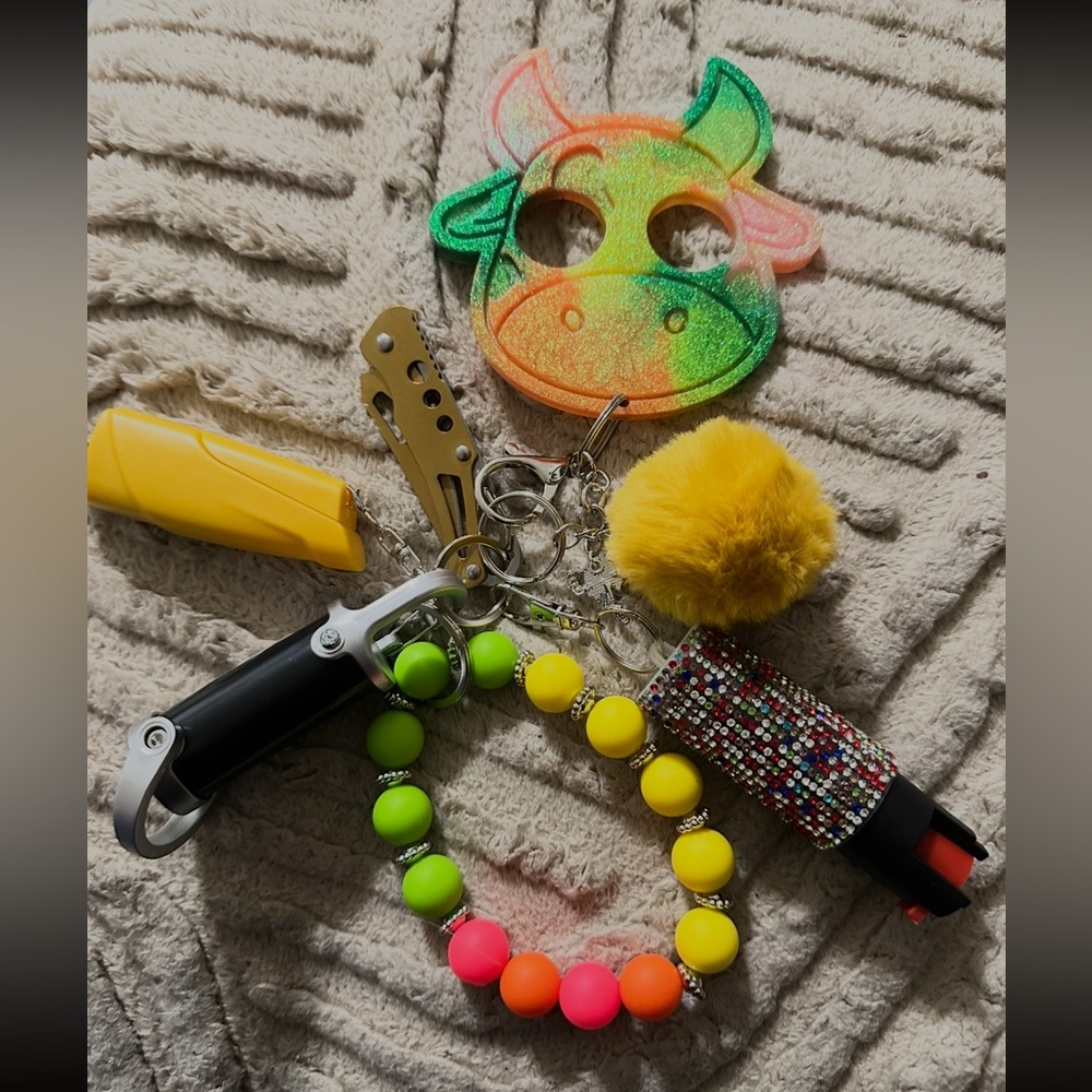 Vibrant Multicolor Keychain Set - image 1